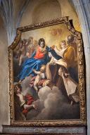 tableau : la Vierge remettant un collier à sainte Thérèse d'Avila