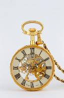 montre de gousset mécanique (montre-squelette pour femme)