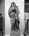 2 statues : un prophète et la prophétesse Anne