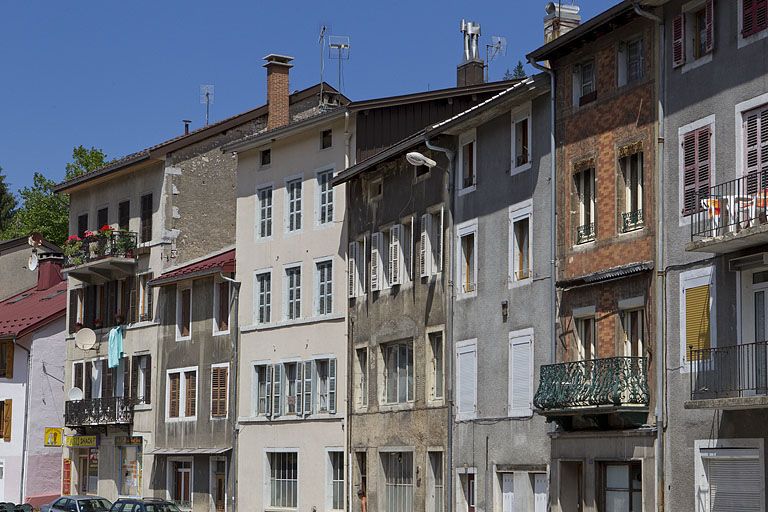 les maisons et les immeubles de Morez